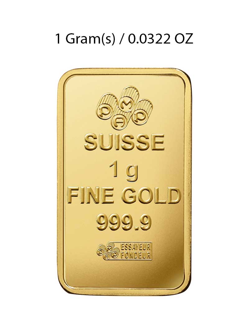 1g Gold Bar (PAMP Suisse) image 3