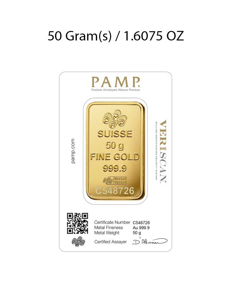 PAMP Suisse Lady Fortuna 50g Gold Bar image 2