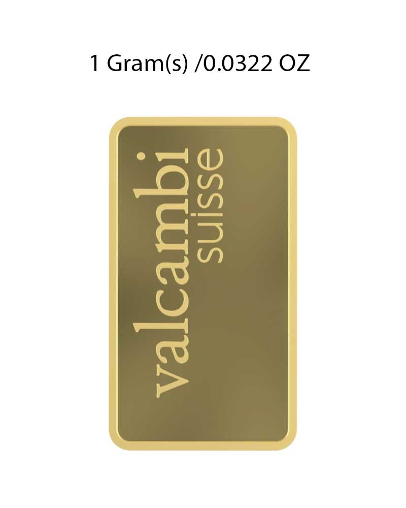Valcambi 1g Gold Bar image 2