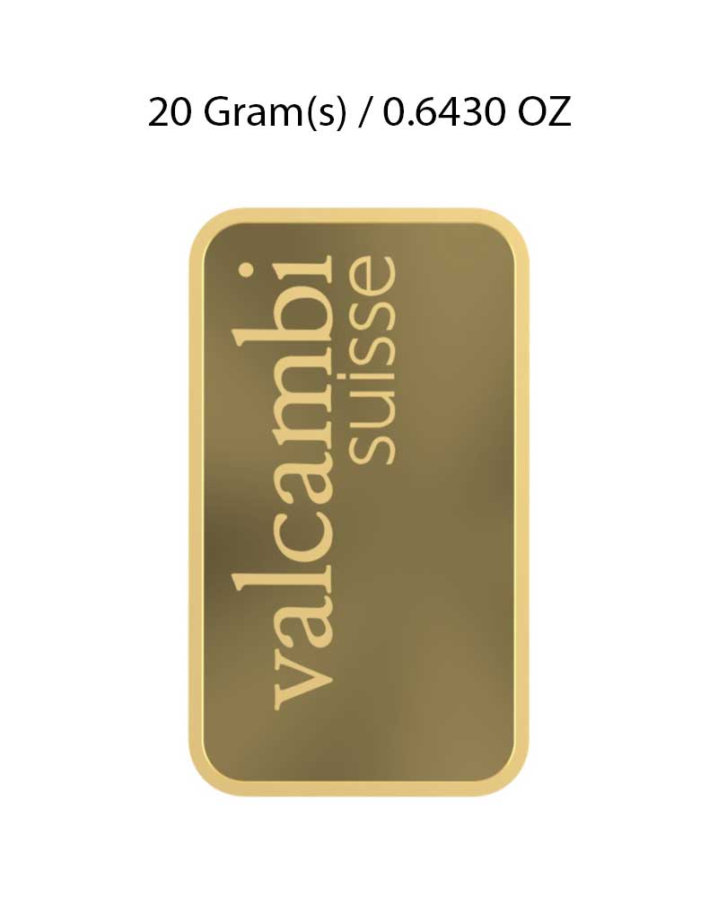 Valcambi 20g Gold Bar image 2