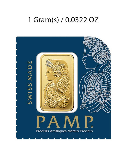 1g Gold Bar (PAMP Suisse) image 1
