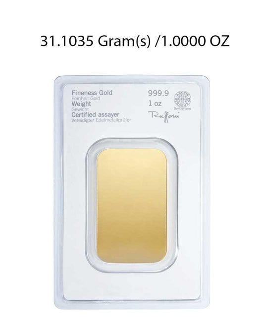 Heraeus 1Oz Gold Bar image 1