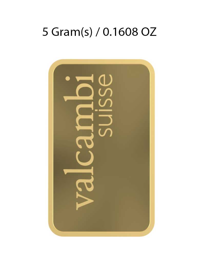Valcambi 5g Gold Bar image 2