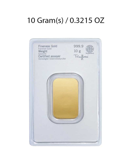 Heraeus 10g Gold Bar image 1