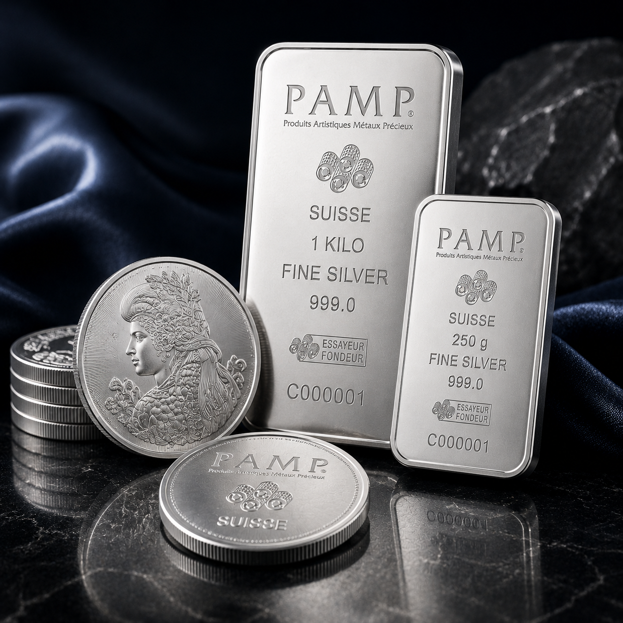 Premium Silver Bars & Coins