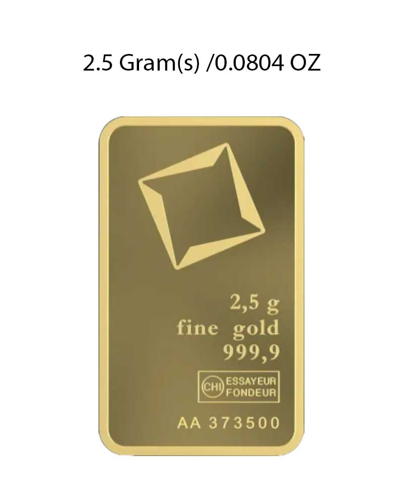 Valcambi 2.5g Gold Bar image 1