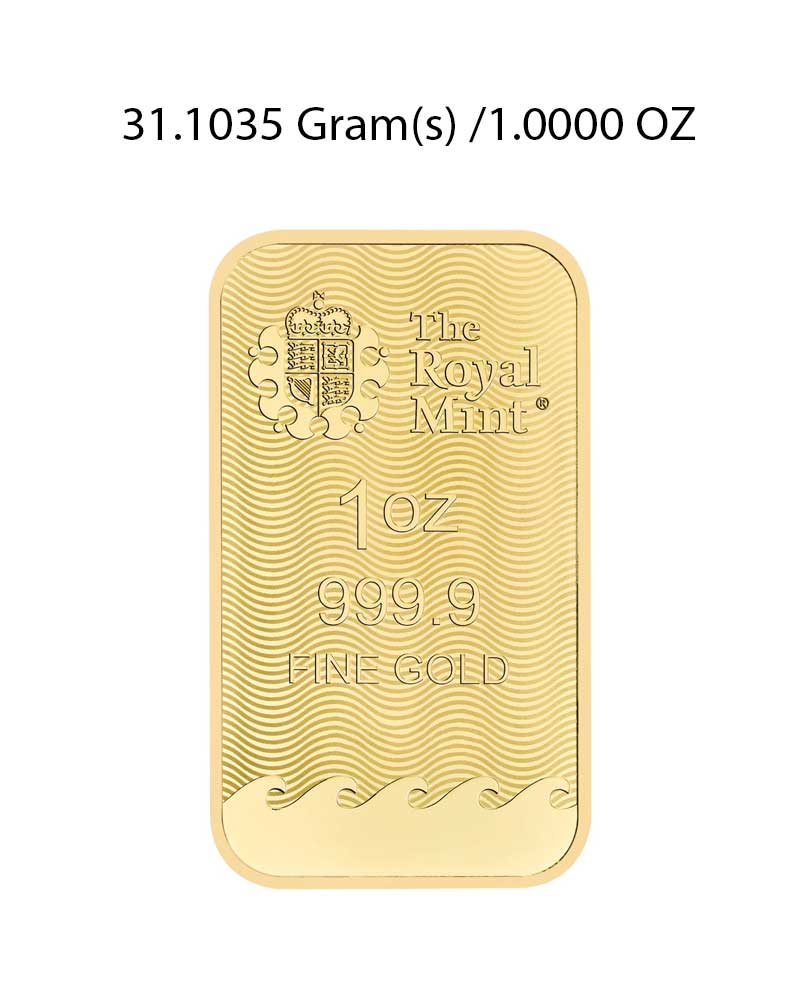 The Royal Mint 1Oz Gold Bar image 1