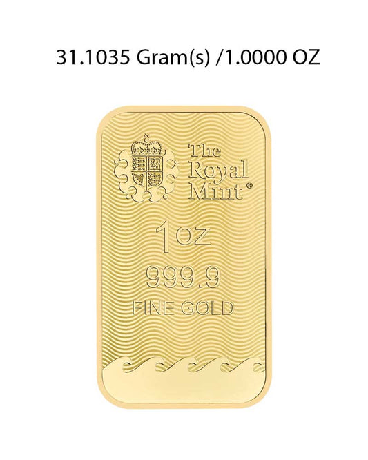 The Royal Mint 1Oz Gold Bar image 1
