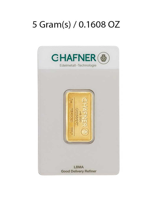 C. Hafner 5g Gold Bar image 0