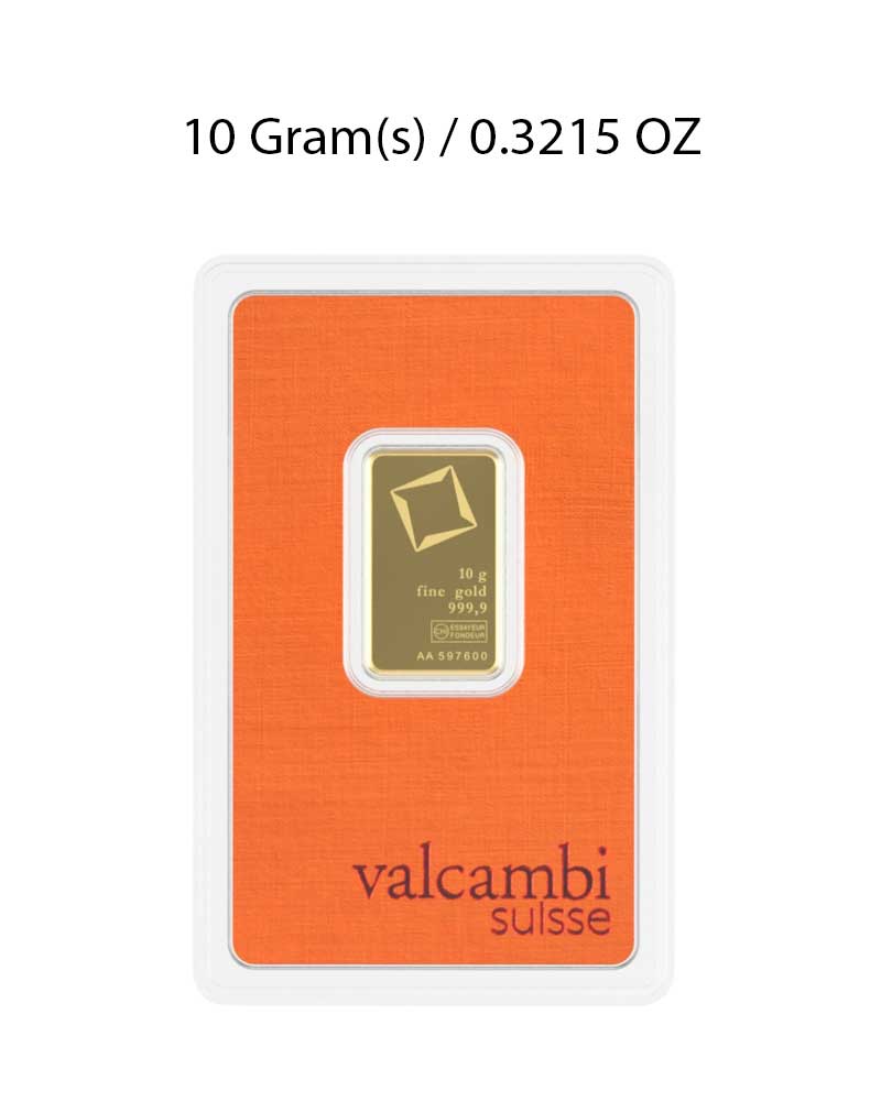 Valcambi 10g Gold Bar image 0