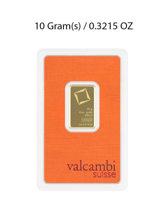 Valcambi 10g Gold Bar image 0