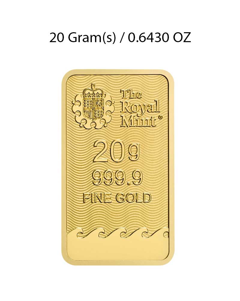 The Royal Mint 20g Gold Bar image 1