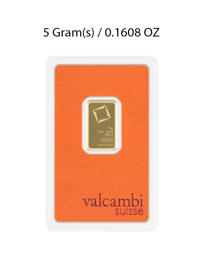 Valcambi 5g Gold Bar image 0