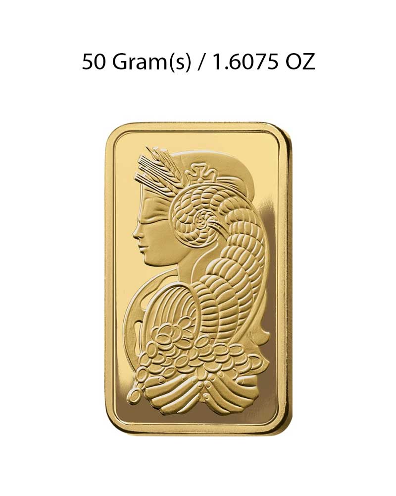 PAMP Suisse Lady Fortuna 50g Gold Bar image 1