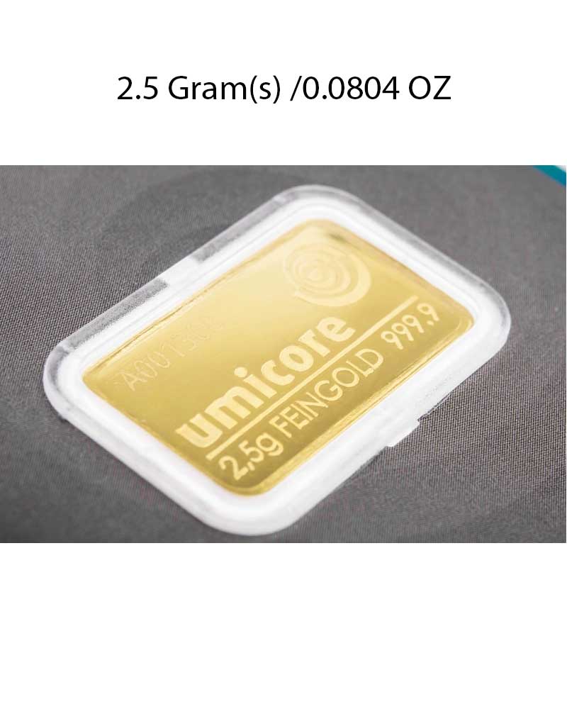 Umicore 2.5g Gold Bar image 2