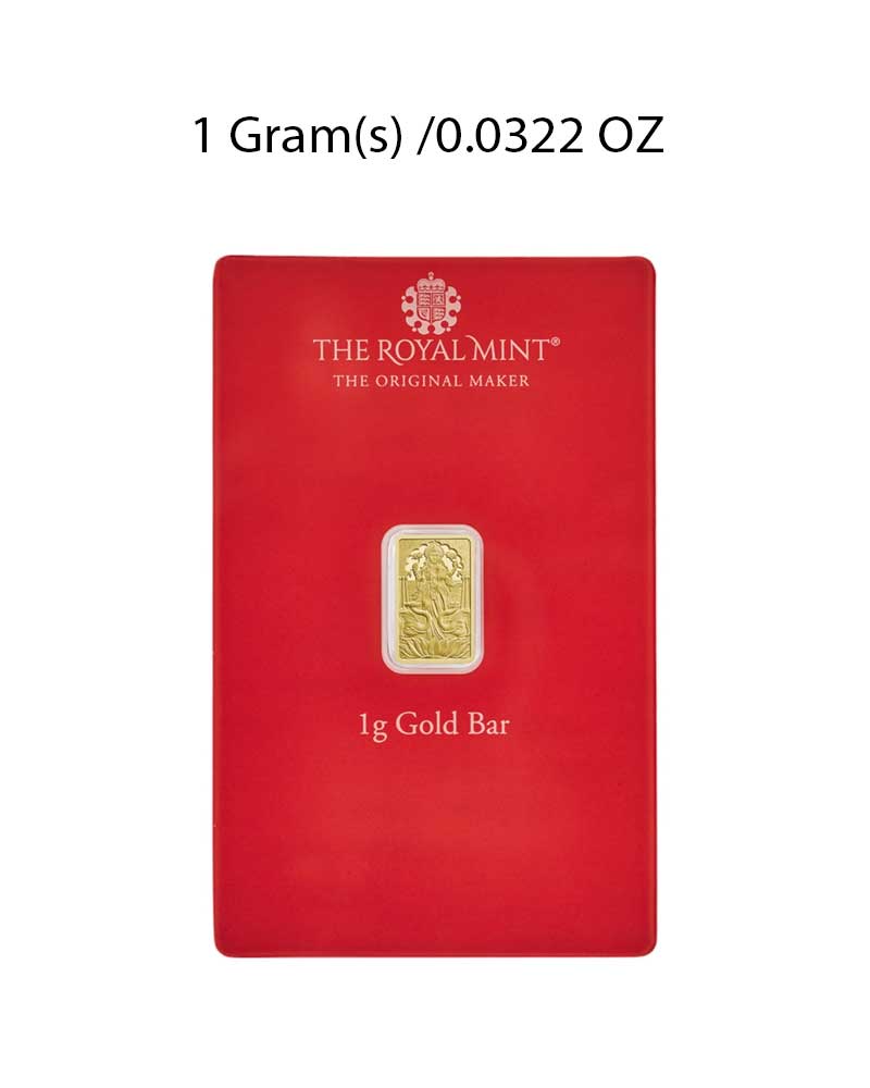1g Lakshmi Gold Bar image 0