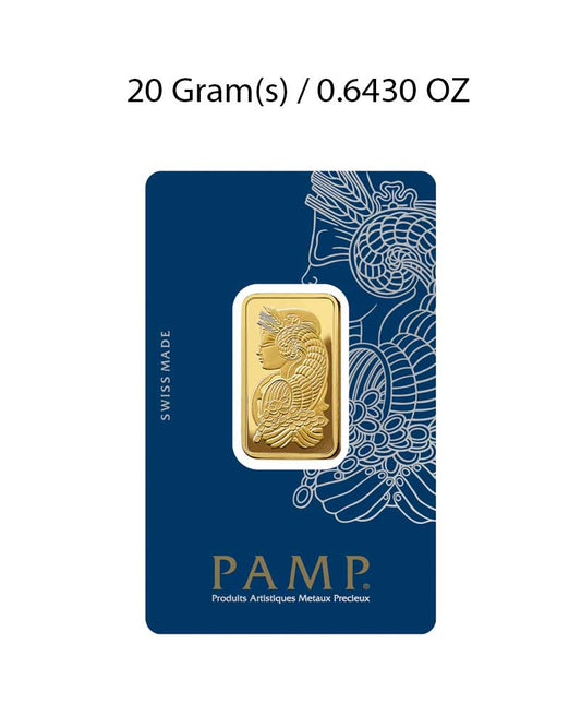 PAMP Suisse Lady Fortuna 20g Gold Bar image 0