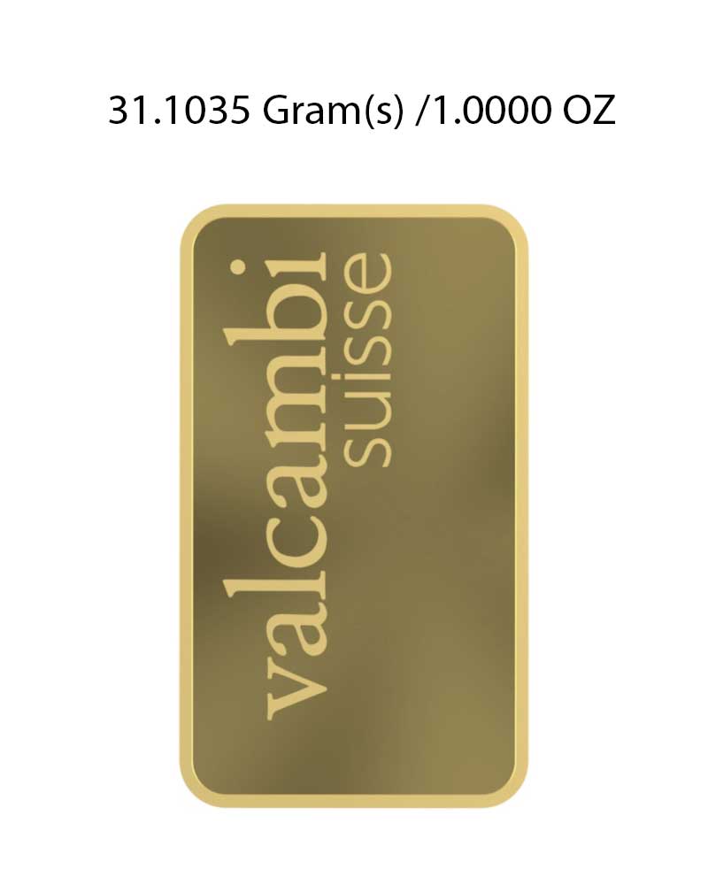 Valcambi 1Oz Gold Bar image 2