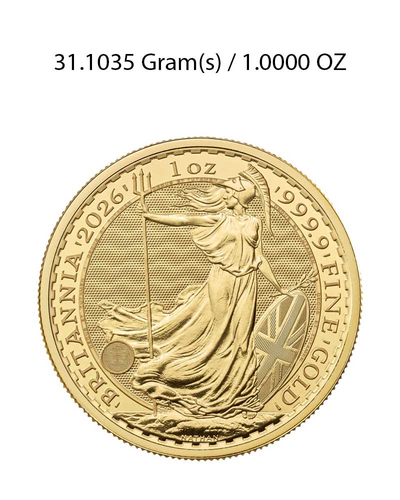 2026 Gold Britannia Coin 1oz image 0