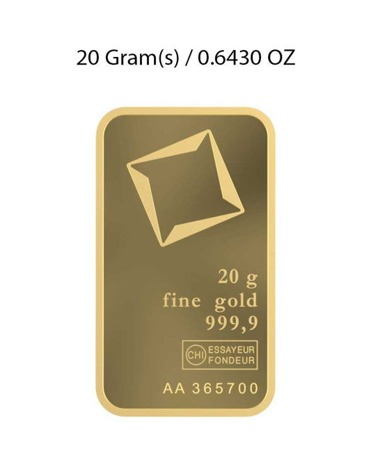 Valcambi 20g Gold Bar image 1