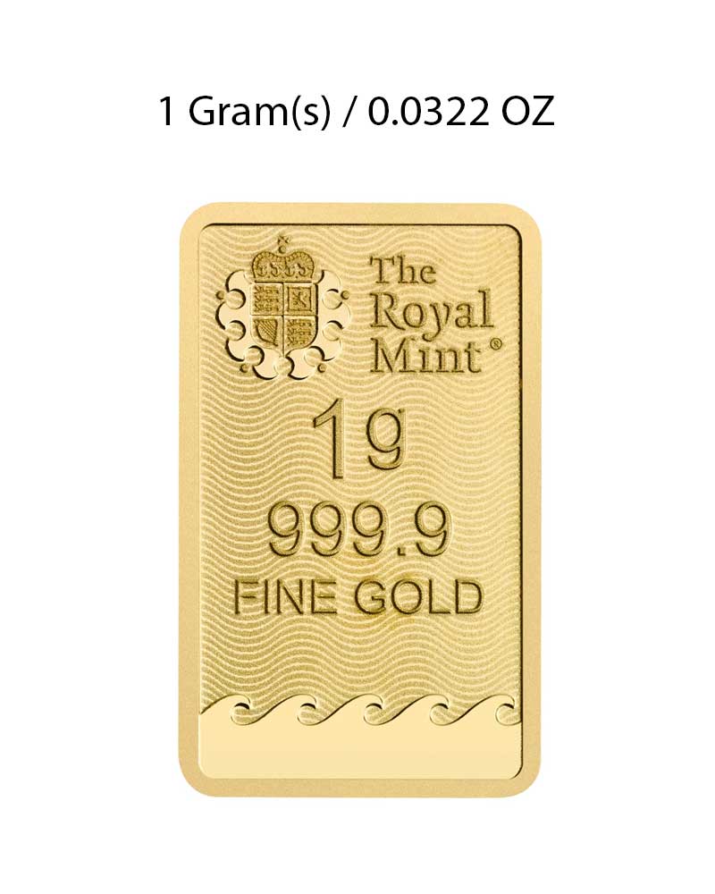 NEW 1g Gold Britannia Minted Bar image 1