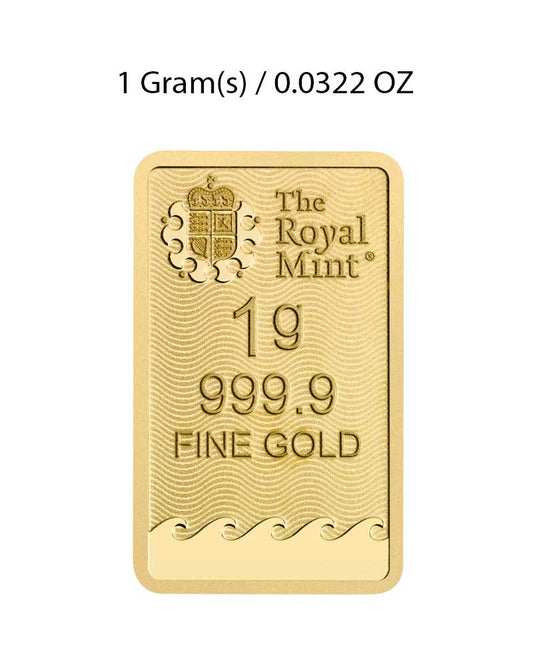 NEW 1g Gold Britannia Minted Bar image 1