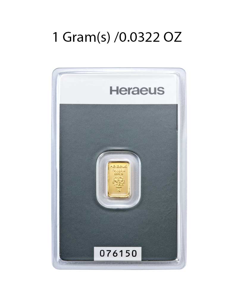 Heraeus 1g Gold Bar image 0