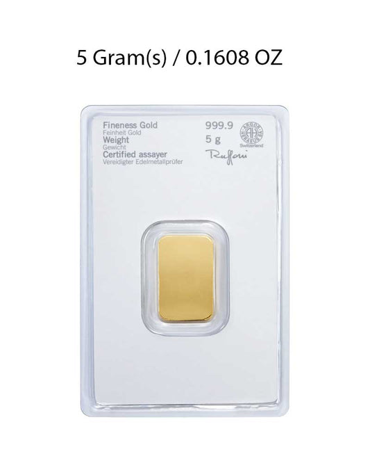 Heraeus 5g Gold Bar image 1