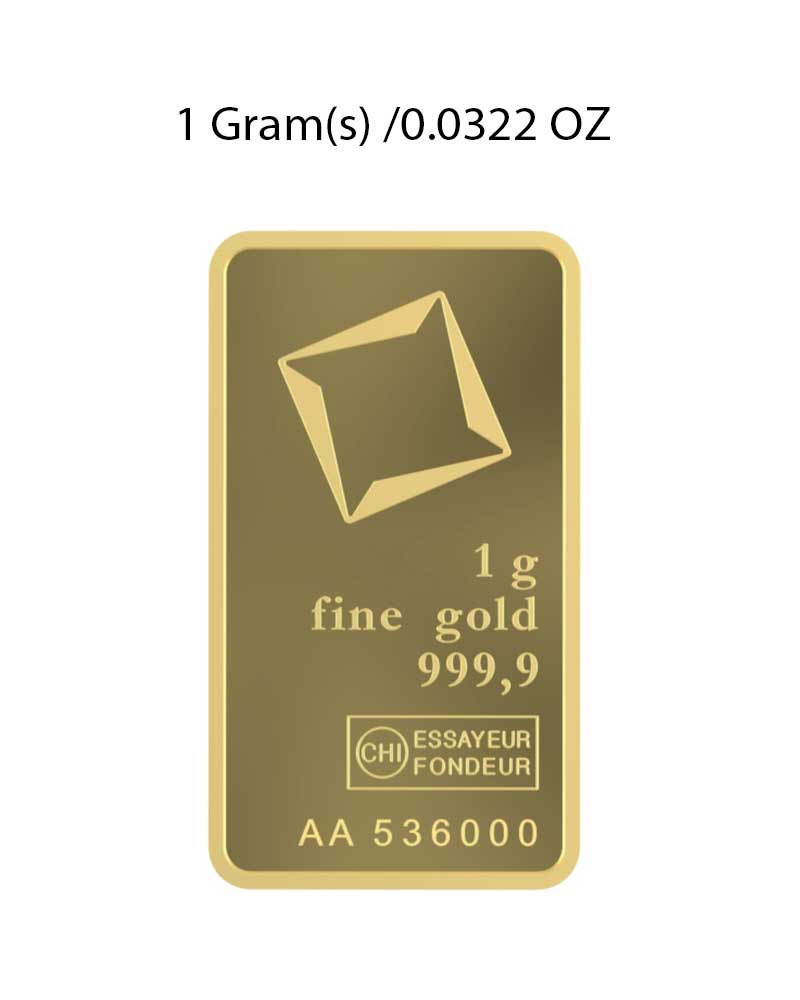 Valcambi 1g Gold Bar image 1
