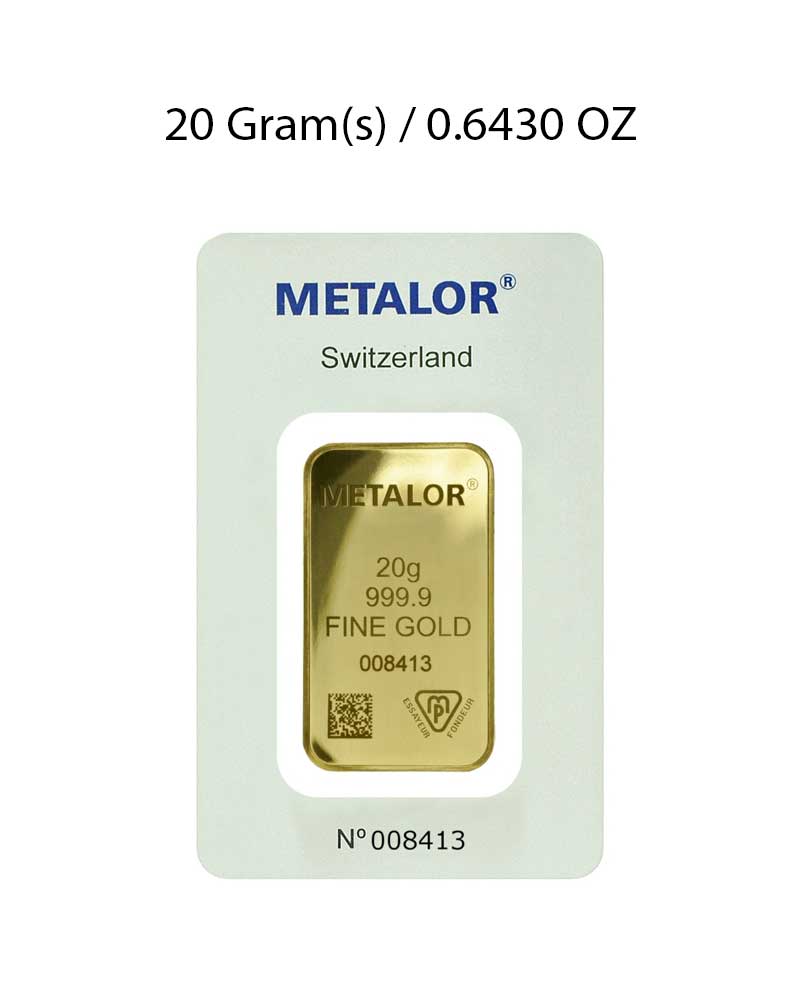 Metalor 20g Gold Bar image 0