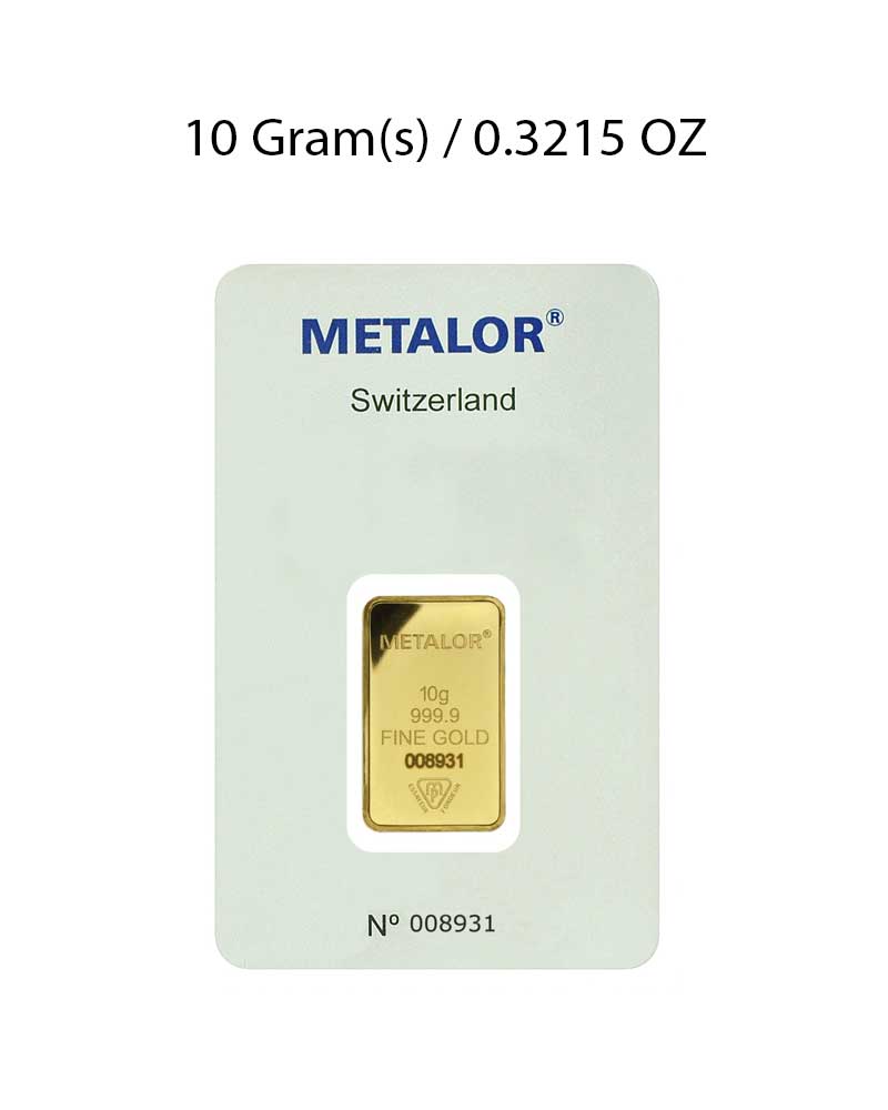 Metalor 10g Gold Bar image 0