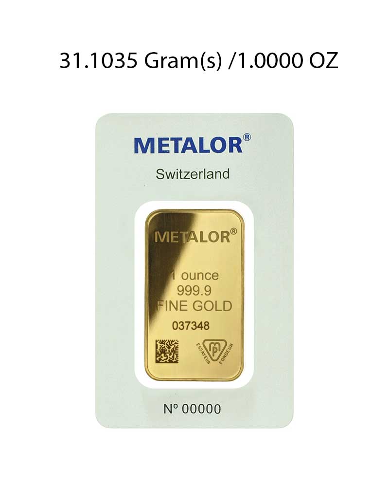 Metalor 1Oz Gold Bar image 0