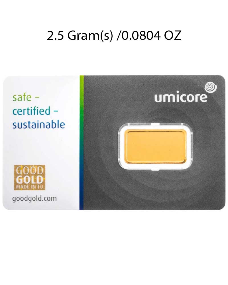 Umicore 2.5g Gold Bar image 1