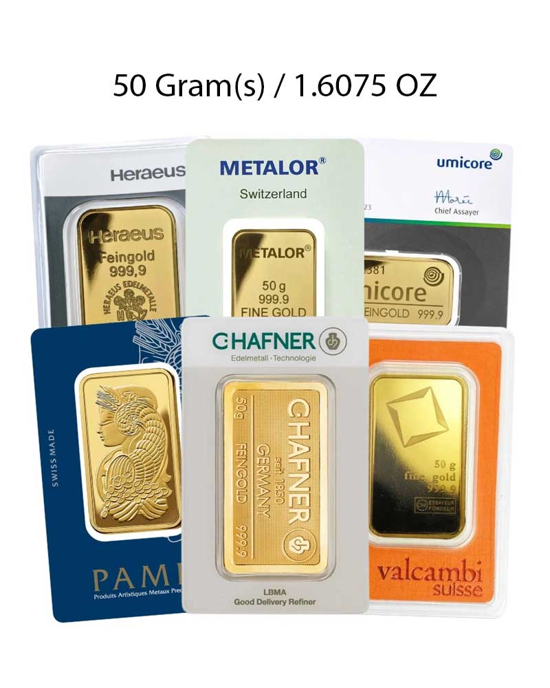 50g Gold Bars Best Value (Brand New) image 0
