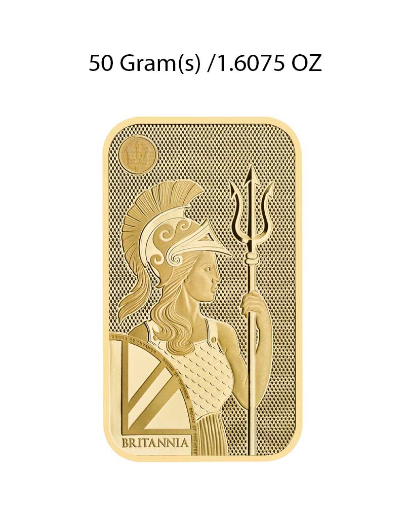 The Royal Mint 50g Gold Bar image 2