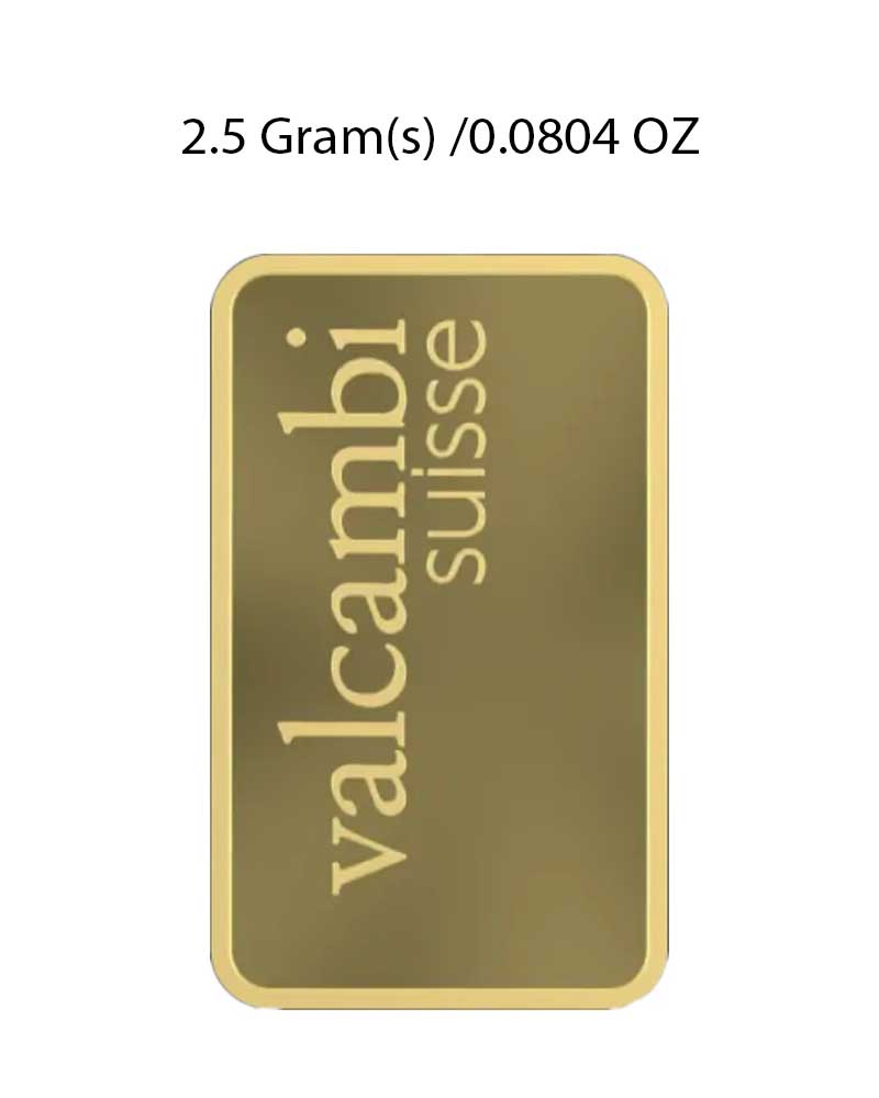 Valcambi 2.5g Gold Bar image 2