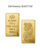 PAMP 250g Gold Bar image 0