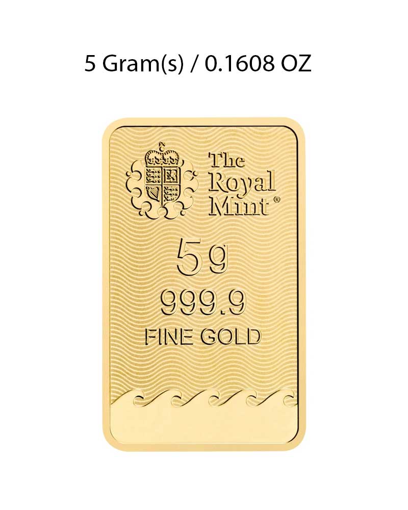 The Royal Mint 5g Gold Bar image 1