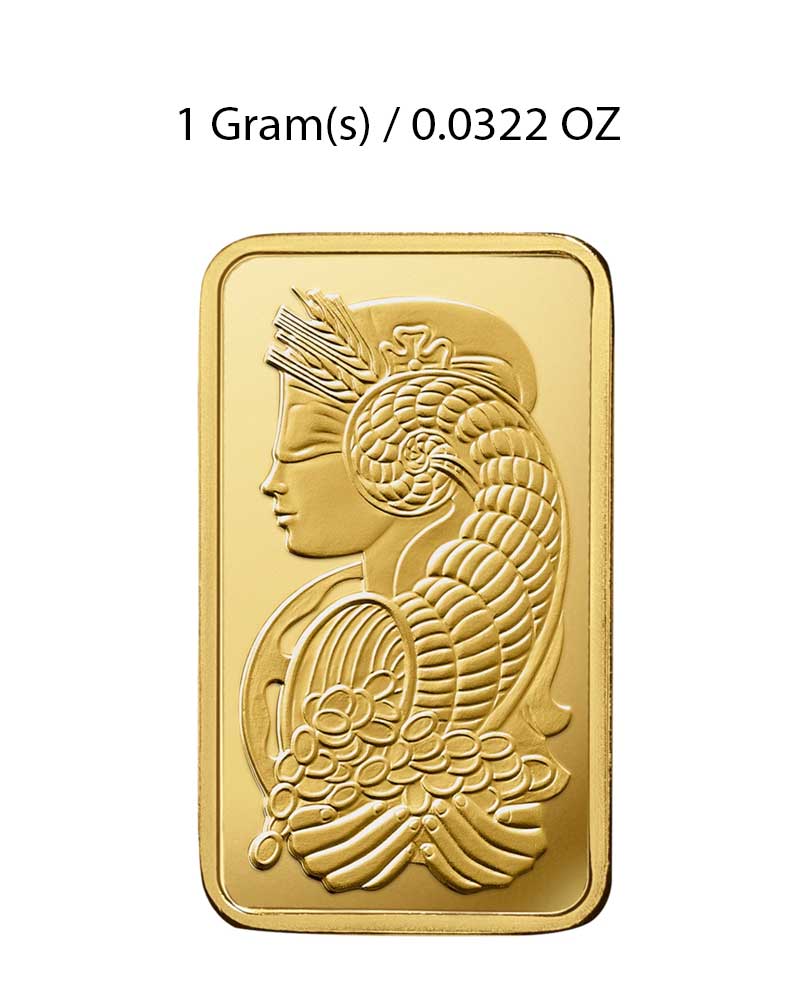 1g Gold Bar (PAMP Suisse) image 2