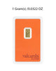 Valcambi 1g Gold Bar image 0