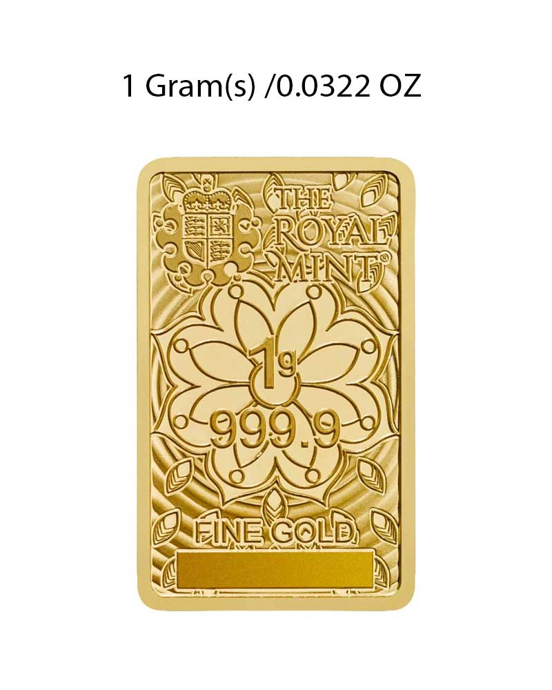 1g Lakshmi Gold Bar image 1