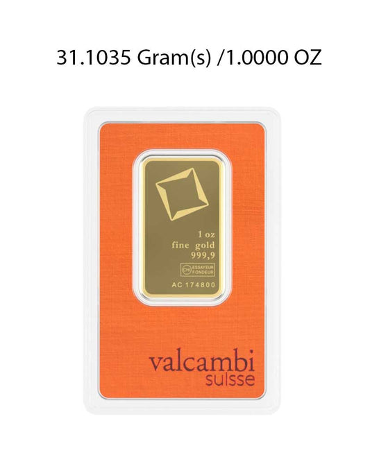 Valcambi 1Oz Gold Bar image 0