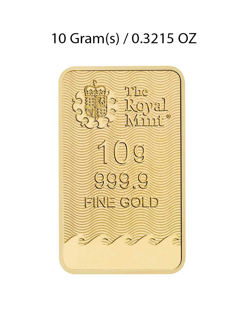 The Royal Mint 10g Gold Bar image 1