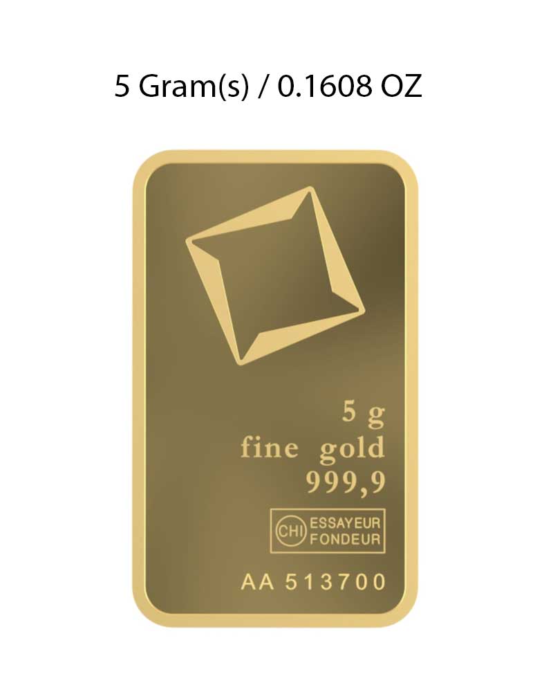 Valcambi 5g Gold Bar image 1