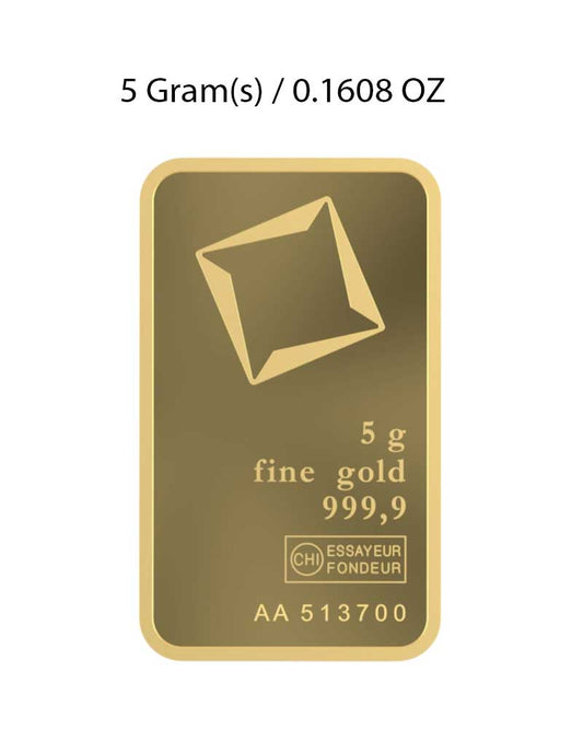 Valcambi 5g Gold Bar image 1