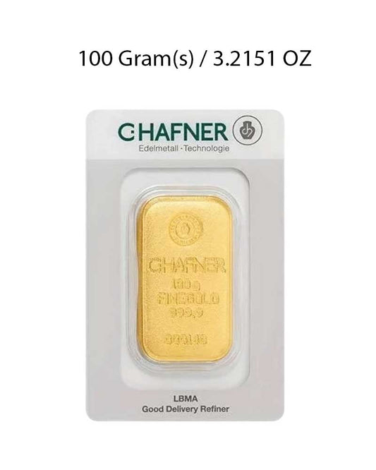 C. Hafner 100g Gold Bar Cast image 0