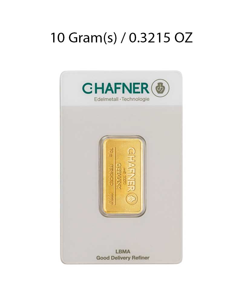 C. Hafner 10g Gold Bar image 0
