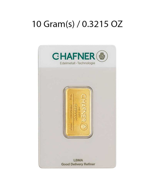 C. Hafner 10g Gold Bar image 0