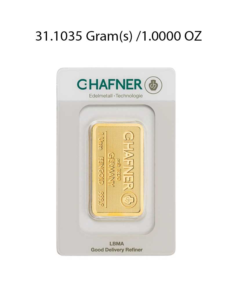 C. Hafner 1Oz Gold Bar image 0