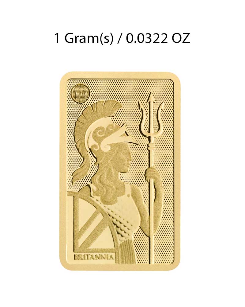 NEW 1g Gold Britannia Minted Bar image 2